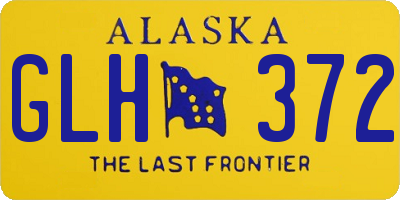 AK license plate GLH372