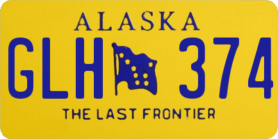 AK license plate GLH374