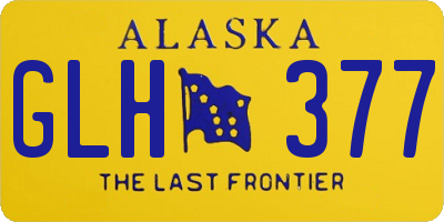 AK license plate GLH377