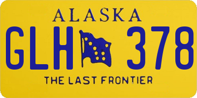 AK license plate GLH378