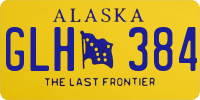 AK license plate GLH384