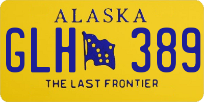 AK license plate GLH389