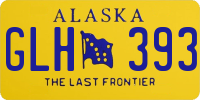 AK license plate GLH393