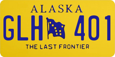 AK license plate GLH401