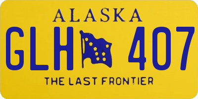 AK license plate GLH407