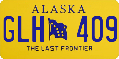 AK license plate GLH409