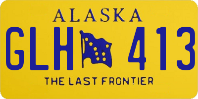 AK license plate GLH413