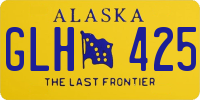AK license plate GLH425