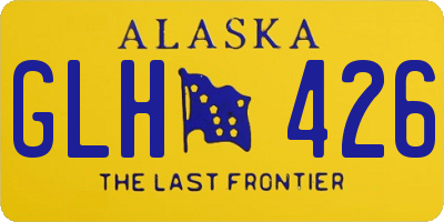 AK license plate GLH426