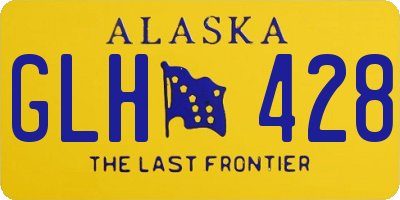 AK license plate GLH428