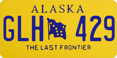 AK license plate GLH429