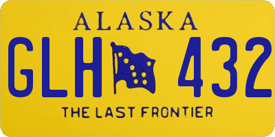 AK license plate GLH432