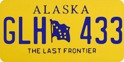 AK license plate GLH433