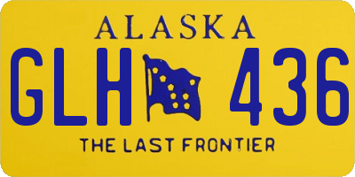 AK license plate GLH436