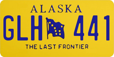 AK license plate GLH441