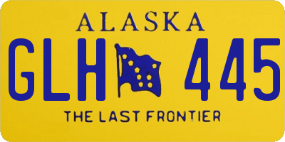AK license plate GLH445