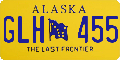 AK license plate GLH455