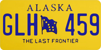 AK license plate GLH459