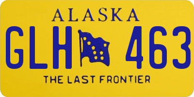 AK license plate GLH463