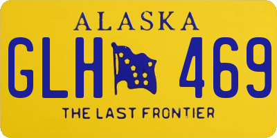 AK license plate GLH469