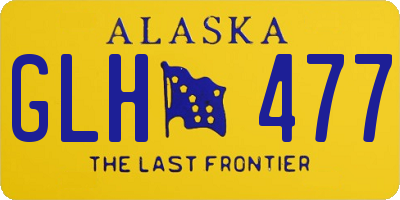 AK license plate GLH477