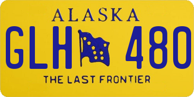 AK license plate GLH480