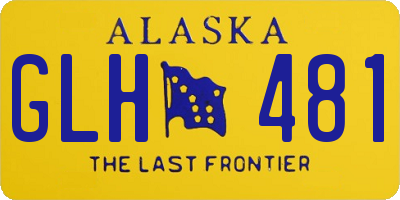 AK license plate GLH481