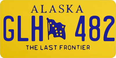 AK license plate GLH482