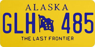 AK license plate GLH485