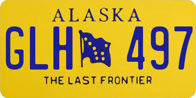 AK license plate GLH497