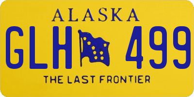 AK license plate GLH499