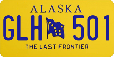 AK license plate GLH501