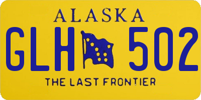AK license plate GLH502