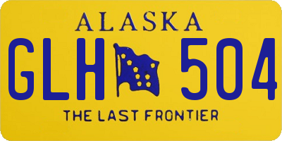 AK license plate GLH504
