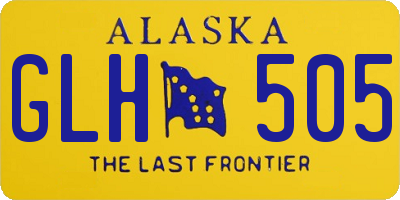 AK license plate GLH505