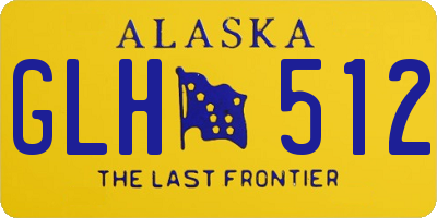 AK license plate GLH512