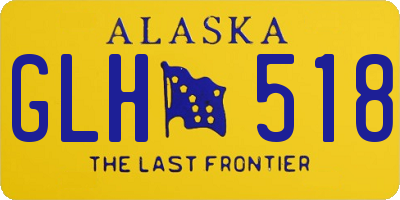AK license plate GLH518