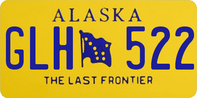AK license plate GLH522