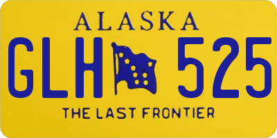 AK license plate GLH525