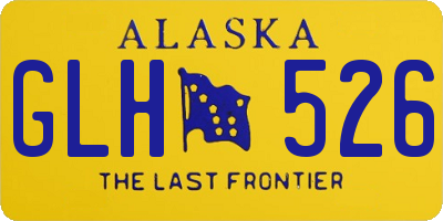 AK license plate GLH526