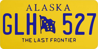 AK license plate GLH527