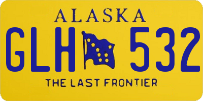 AK license plate GLH532