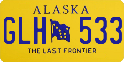 AK license plate GLH533