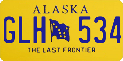 AK license plate GLH534