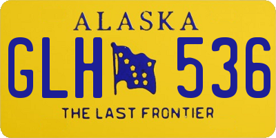 AK license plate GLH536