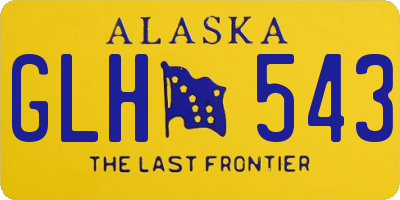 AK license plate GLH543