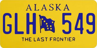 AK license plate GLH549