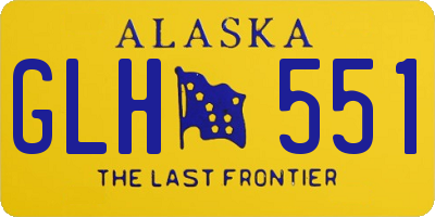 AK license plate GLH551