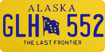 AK license plate GLH552