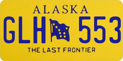 AK license plate GLH553